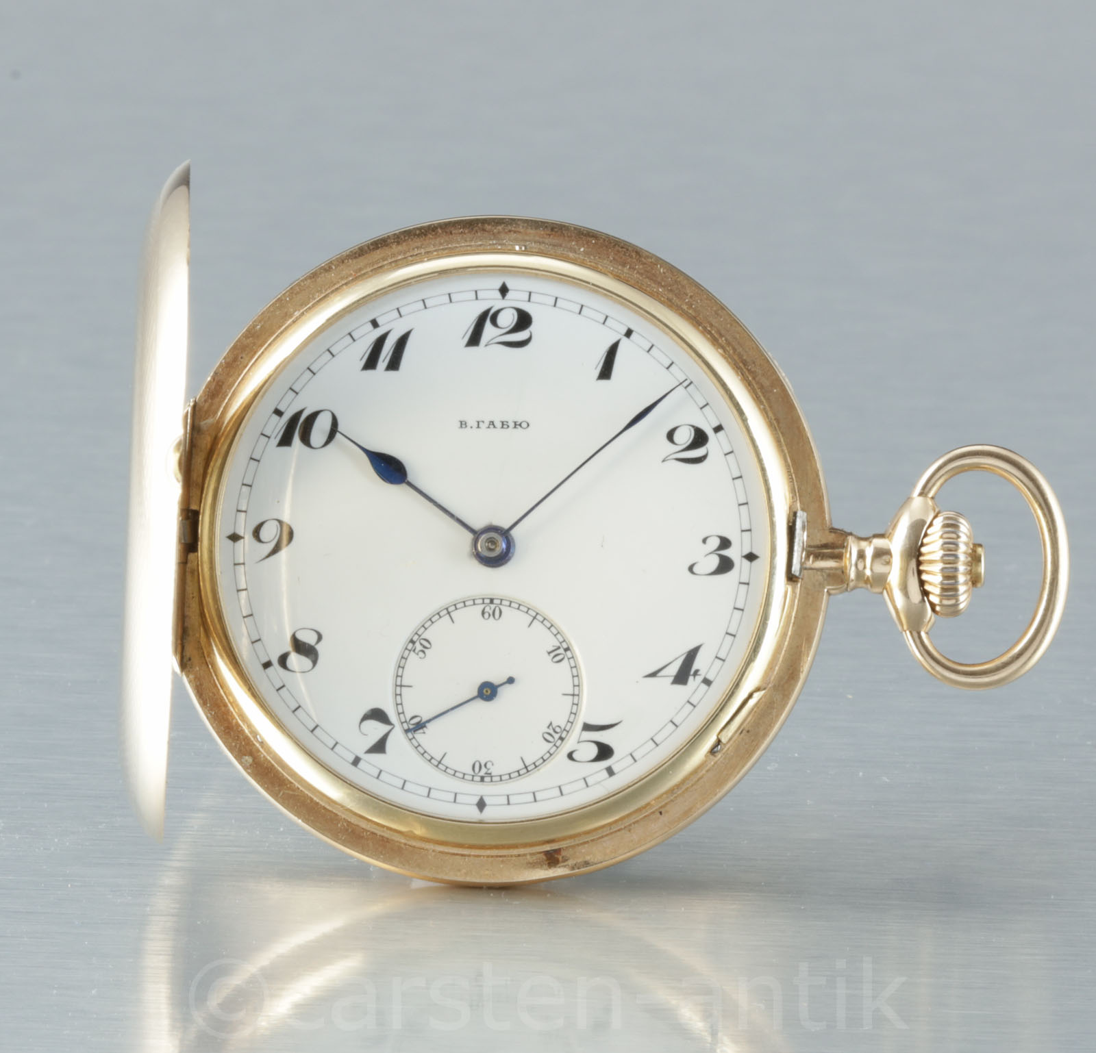 Louis William Gabus  Le Locle Pocket watch  rare Quality 