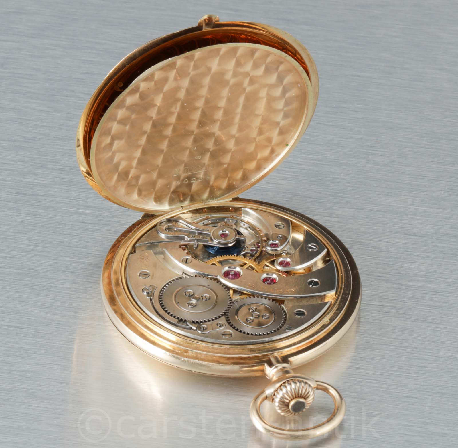 Louis William Gabus  Le Locle Pocket watch  rare Quality 